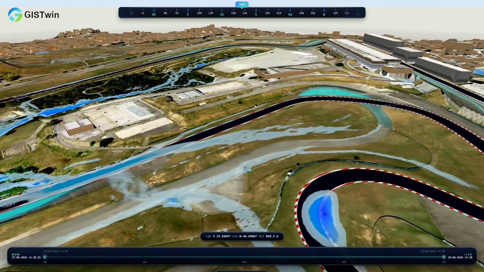 Urban digital twin & 3D flood simulation